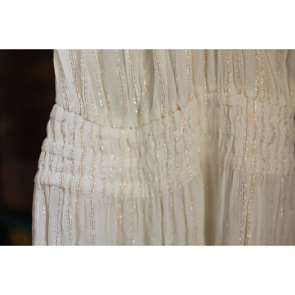 Ramy Brook NWT Viola Shell Bib Swim Cover-Up White Dress Size M - Picture 7 of 15